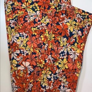 EUC LULAROE TC2 Floral Leggings